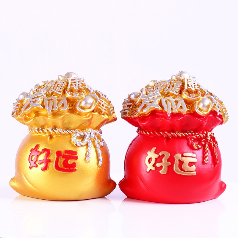 Túi vàng đỏ Chữ Phúc bỏ ống+ Chiêu Tài Tấn Lộc
