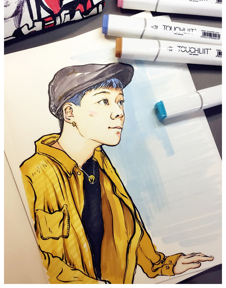 [ Bán lẻ 1 cây ] Bút màu Marker Touchliit 6