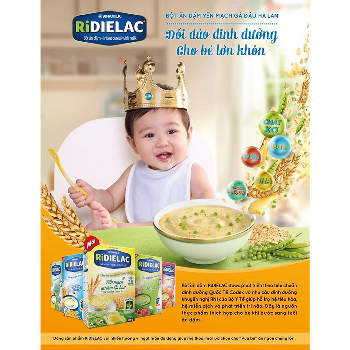 Bột Ăn Dặm Vinamilk Ridielac Gạo Sữa (200G)
