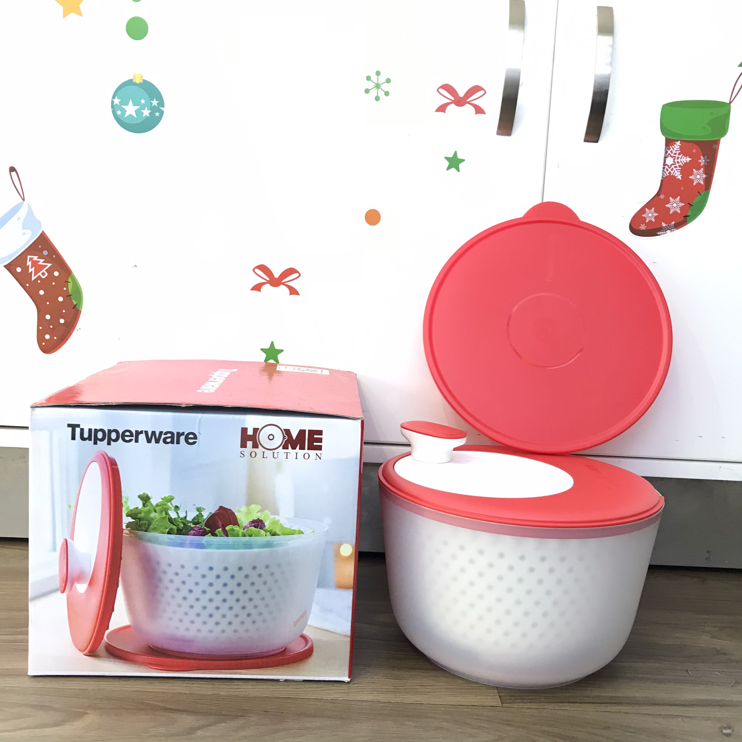 Dụng cụ quay rau Tupperware Spinning Chef 3.9L