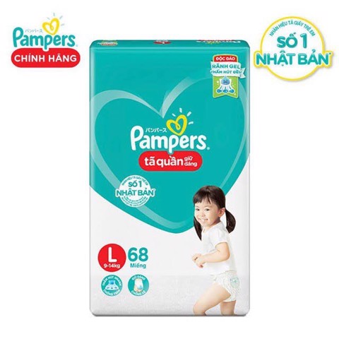 Bỉm quần Pampers L68