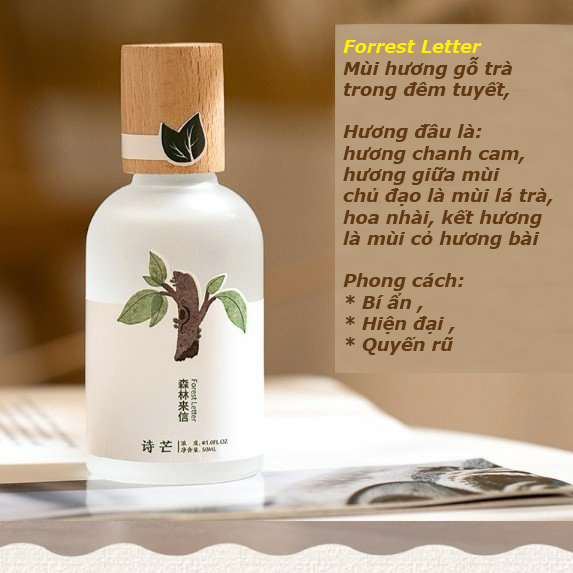 Nước Hoa Body Mist Nắp Gỗ Mẫu Mới 50ML