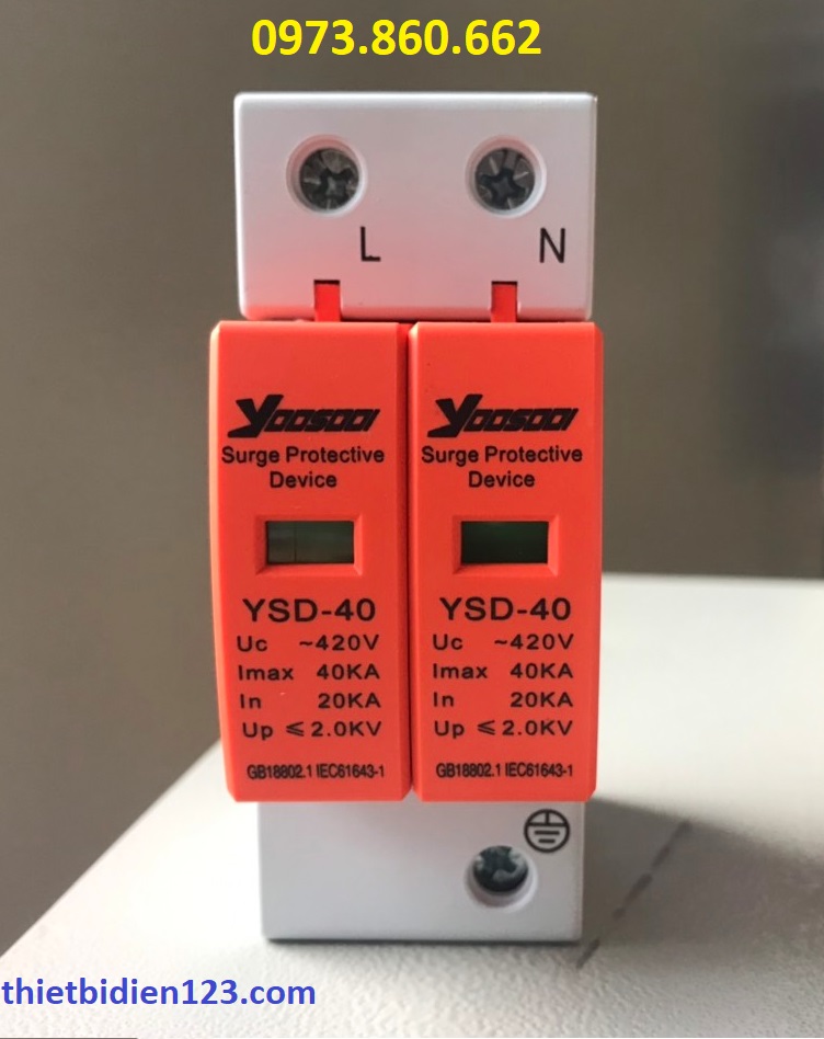 THIẾT BỊ CHỐNG SÉT LAN TRUYỀN AC 2P 40kA