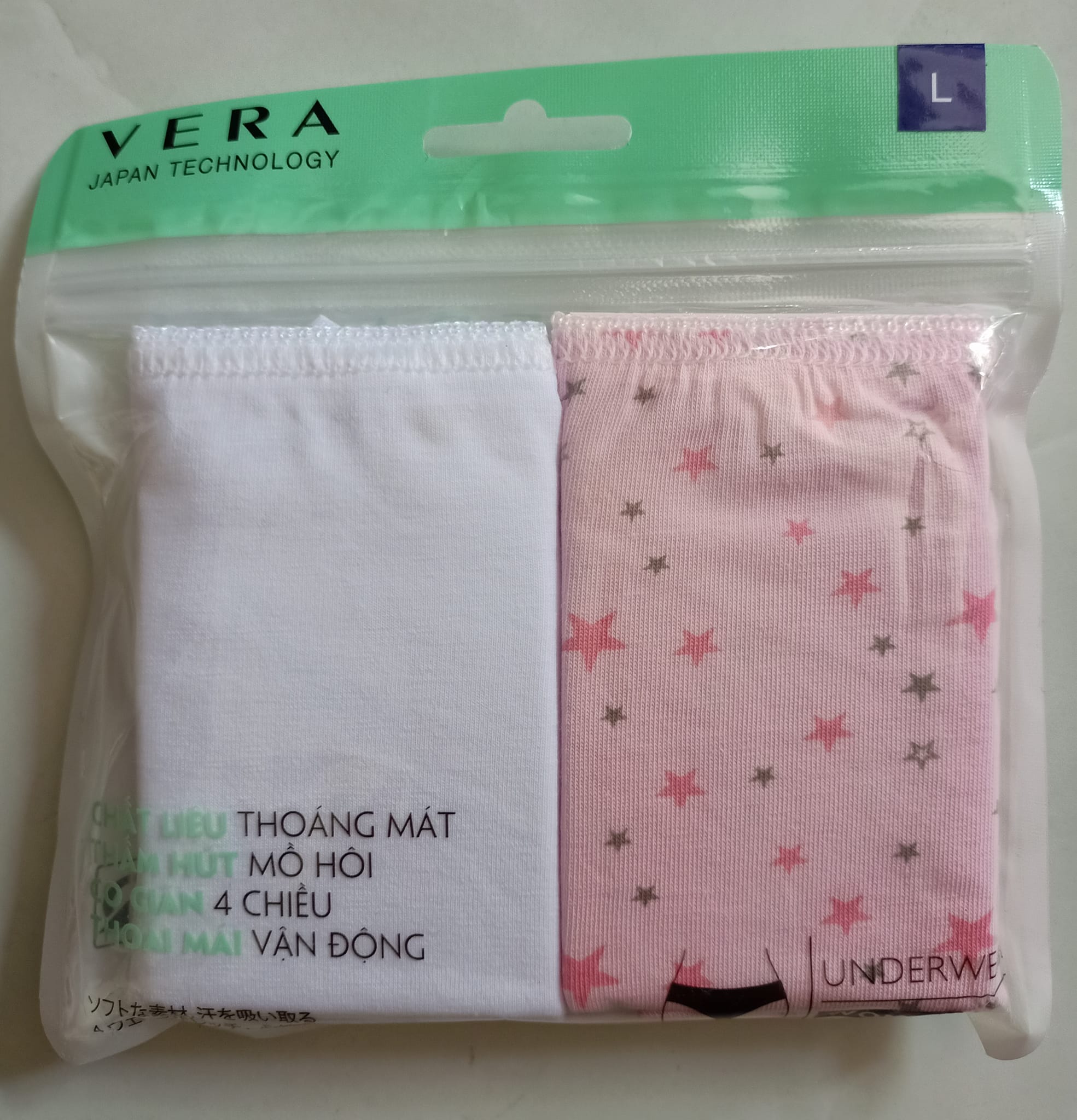 Combo 2 Quần Lót Nữ Cotton VERA (giao màu ngẫu nhiên)