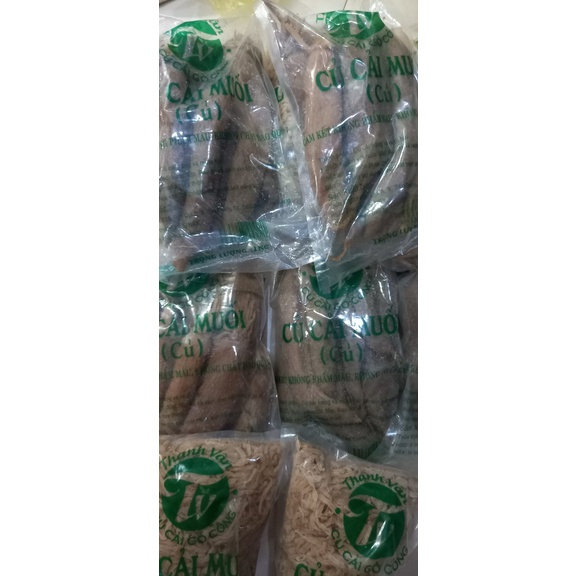 1 Kg Củ cái muối -Xá Bấu nguyên củ (Củ Cải Muối Mặn)