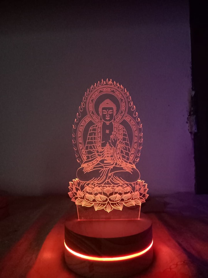 đèn thờ đèn led hình phật Dược Sư
