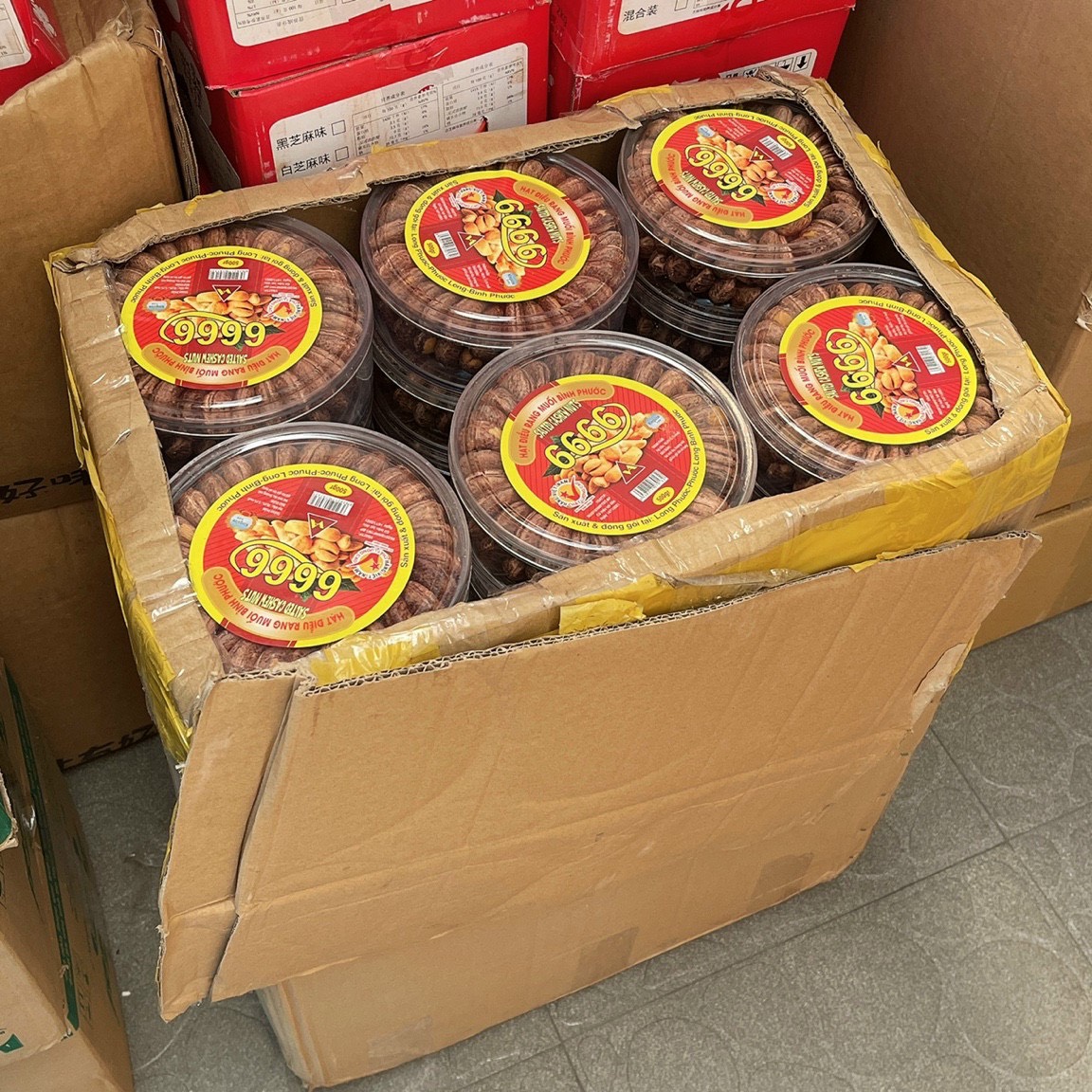 [Hàng chuẩn Loại 1] Hạt điều rang muối Bình Phước Hột điều lụa rang - Hộp 500gram