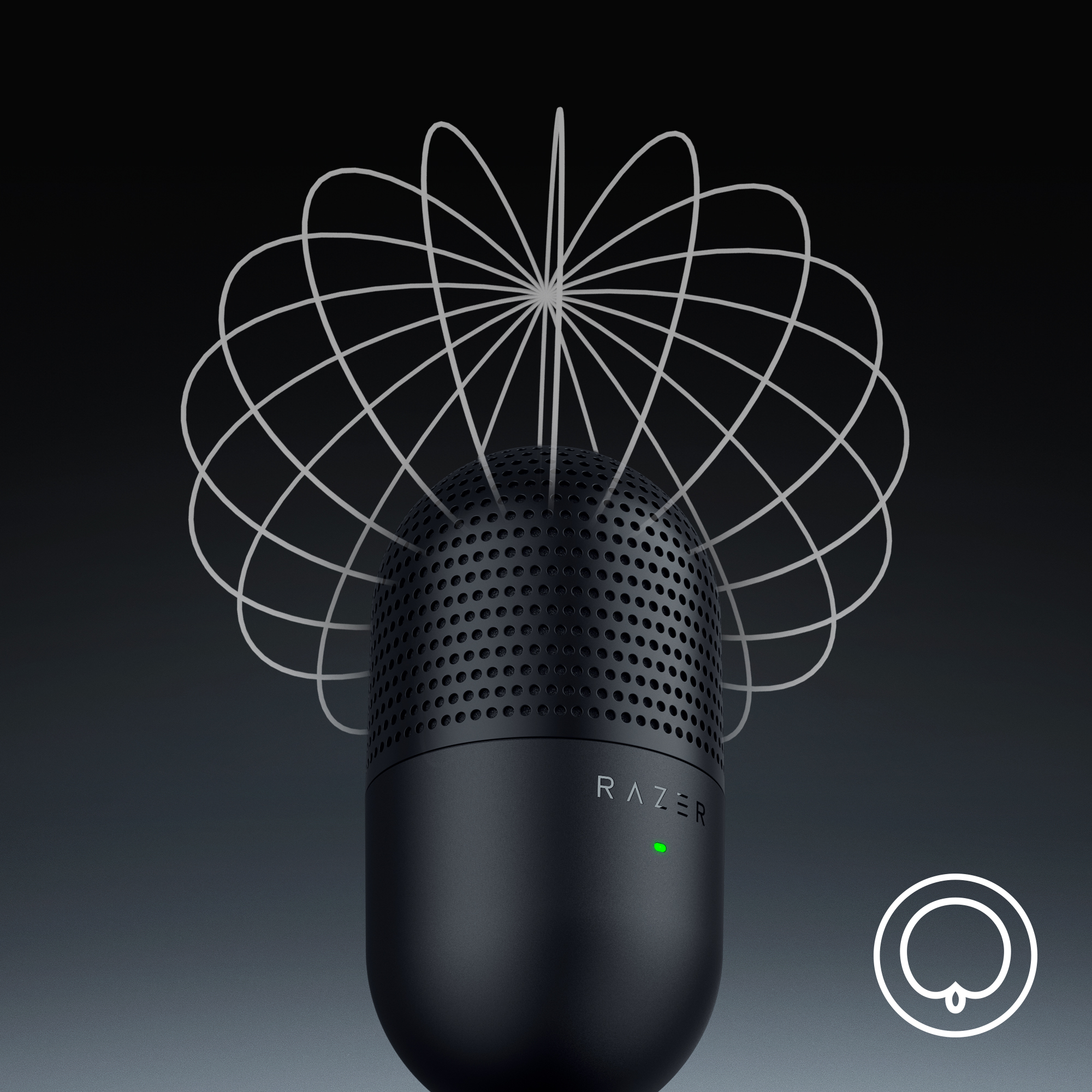 Micro Razer Seiren V3 Mini | Ultra-Compact USB Microphone | Supercardioid | Tap-To-Mute | Giảm Xóc Tích Hợp