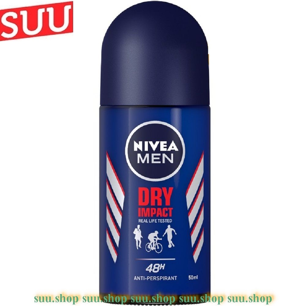 Lăn Khử Mùi Nivea Nam 50ml Khô Thoáng
