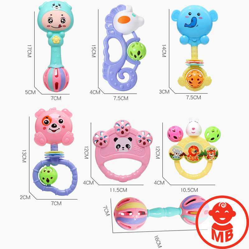 Bộ đồ chơi lục lạc xúc xắc 7 MÓN cho bé