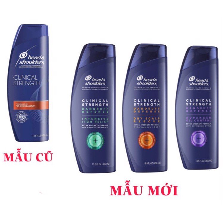 Dầu Gội Head & Shoulder Clinical Strength 400ml Từ Mỹ