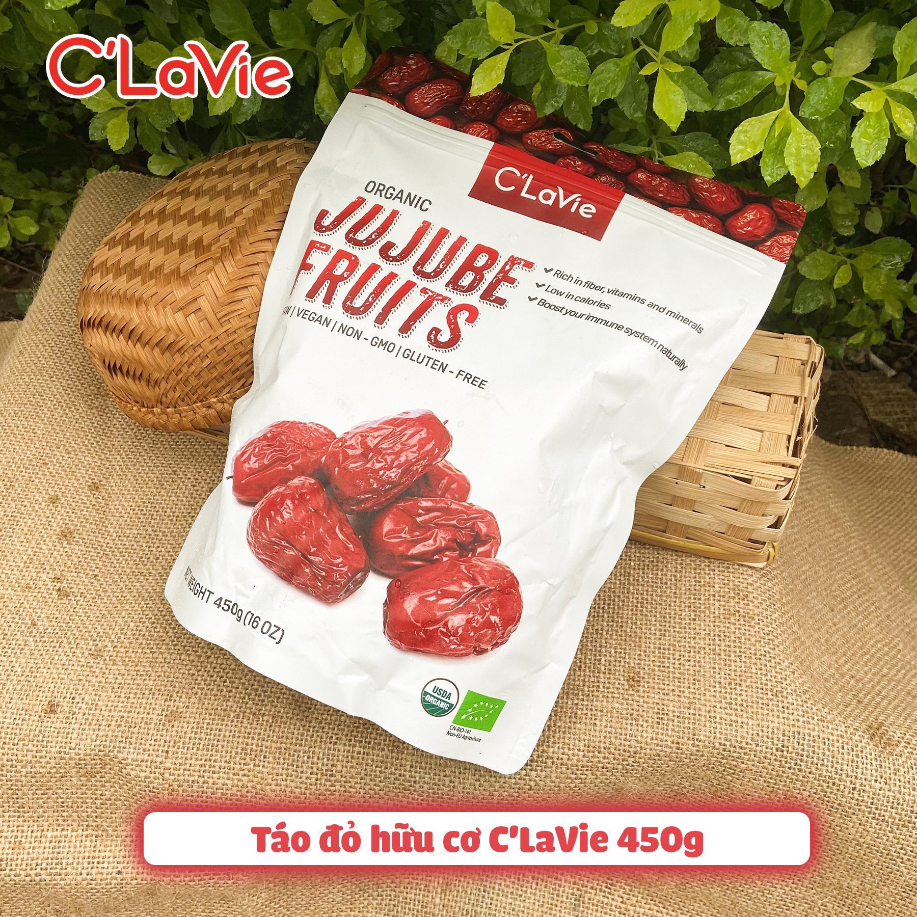 Táo đỏ hữu cơ C'Lavie an toàn chất lượng - 450gr