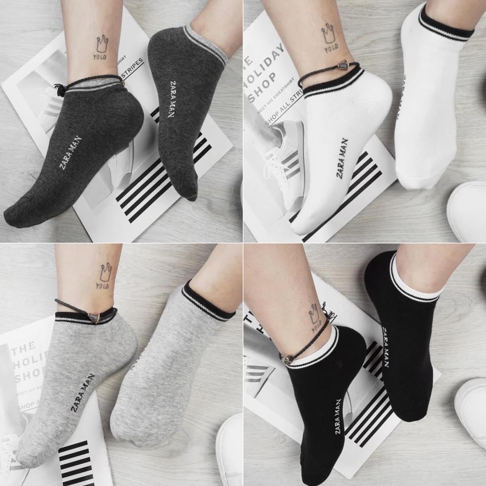 [HCM](Au) Combo 20 đôi tất Zara ( vớ ) nam cổ ngắn