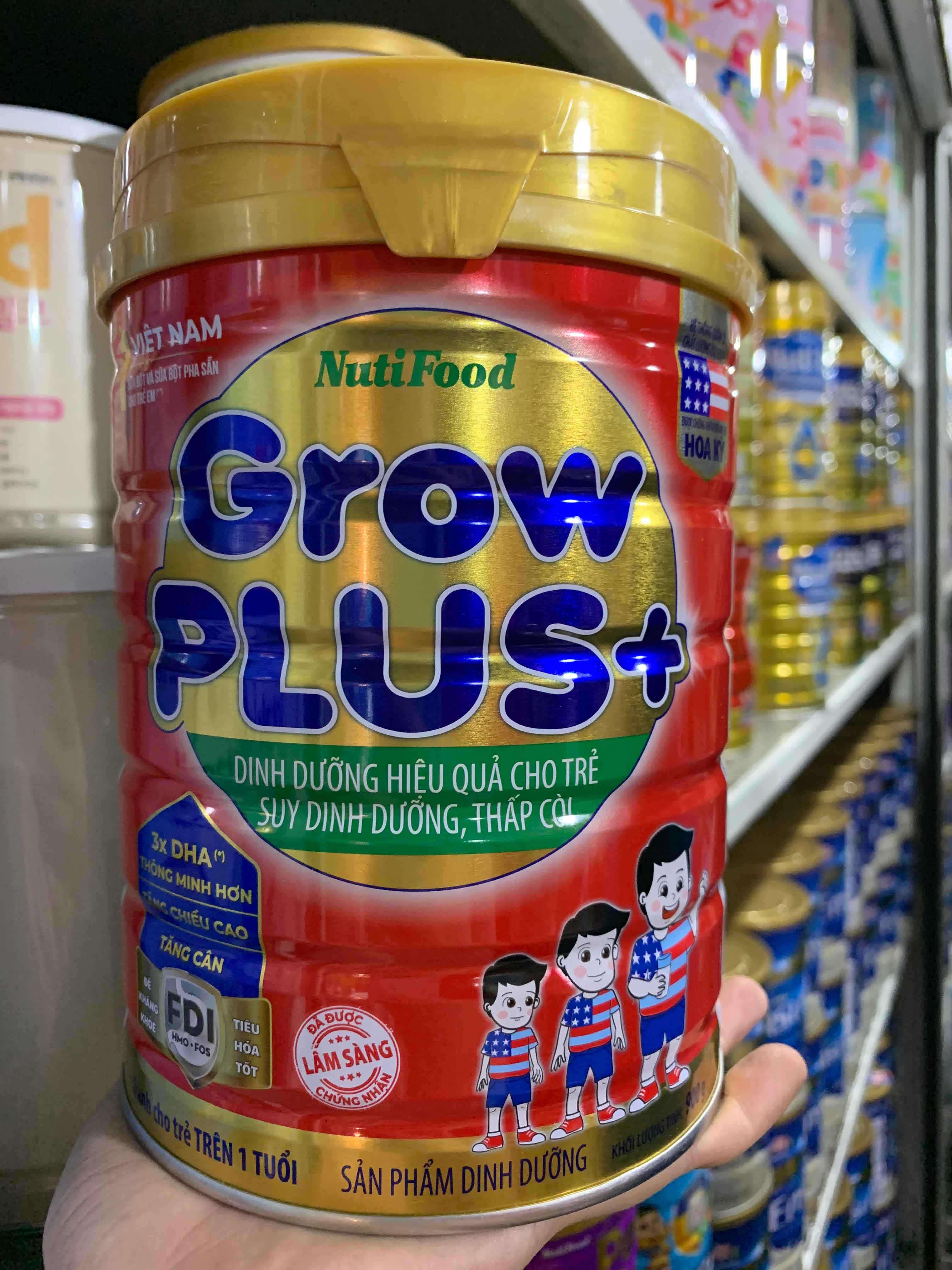 NUTIFOOD GROW PLUS + ĐỎ 1,5KG MẪU MỚI