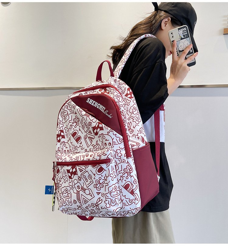 Balo ulzzang kẻ caro đi học học sinh sinh viên Hàn Quốc cao cấp chống nước Lemone BL292