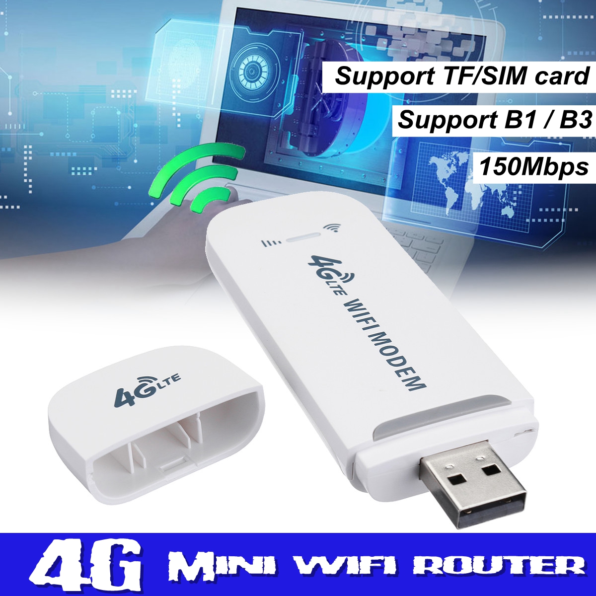 Bộ phát wifi 3G 4G Tốc độ MAX Khủng- Phát sóng wifi bằng sim điện thoại chuyên dụng lắp đặt cho xe ô tô, taxi, vivi, camera....Modem Wi-Fi 4G LTE tốc độ cao- Tặng sim Khủng