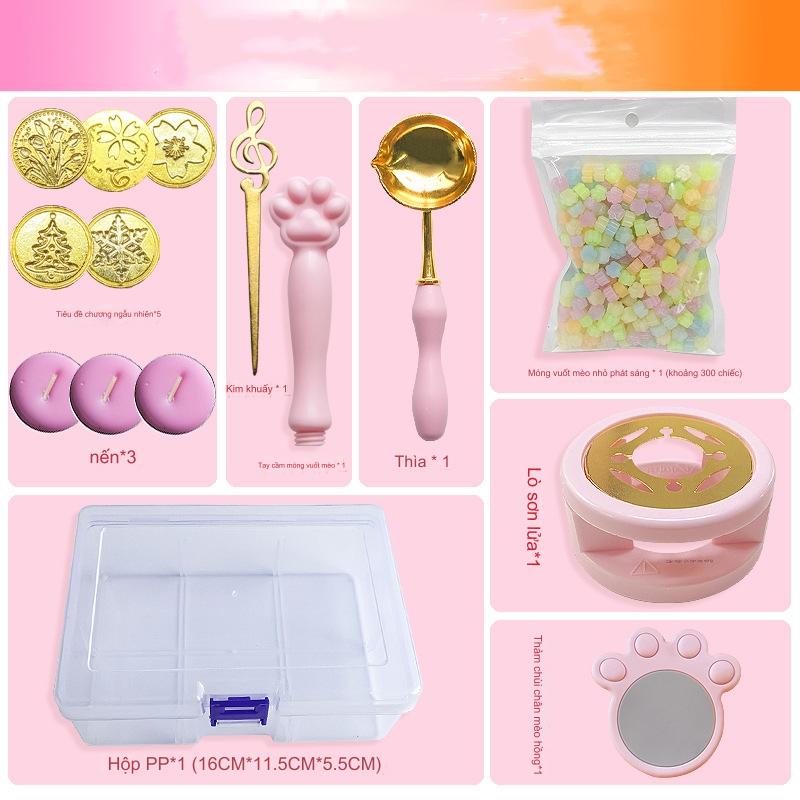 Sealing wax stamp kit with oven spoon wax stamp sealing envelope card-Hause