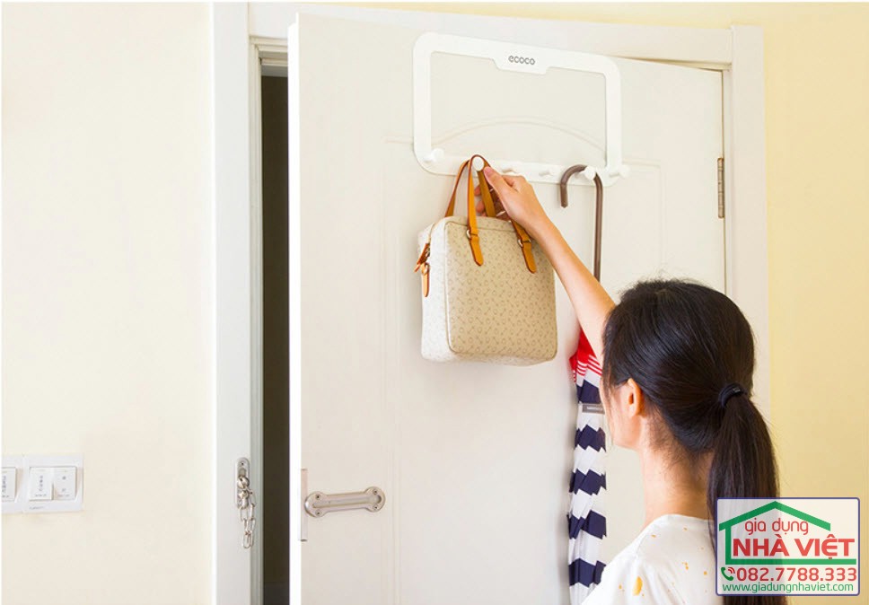 Kệ mắc treo cài cửa Thông minh đa năng ecoco 1605