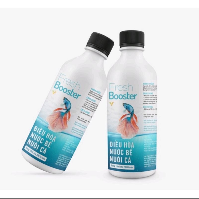 Fresh booster - xử lý nước cho hồ cá - hết clo có thể thả cá