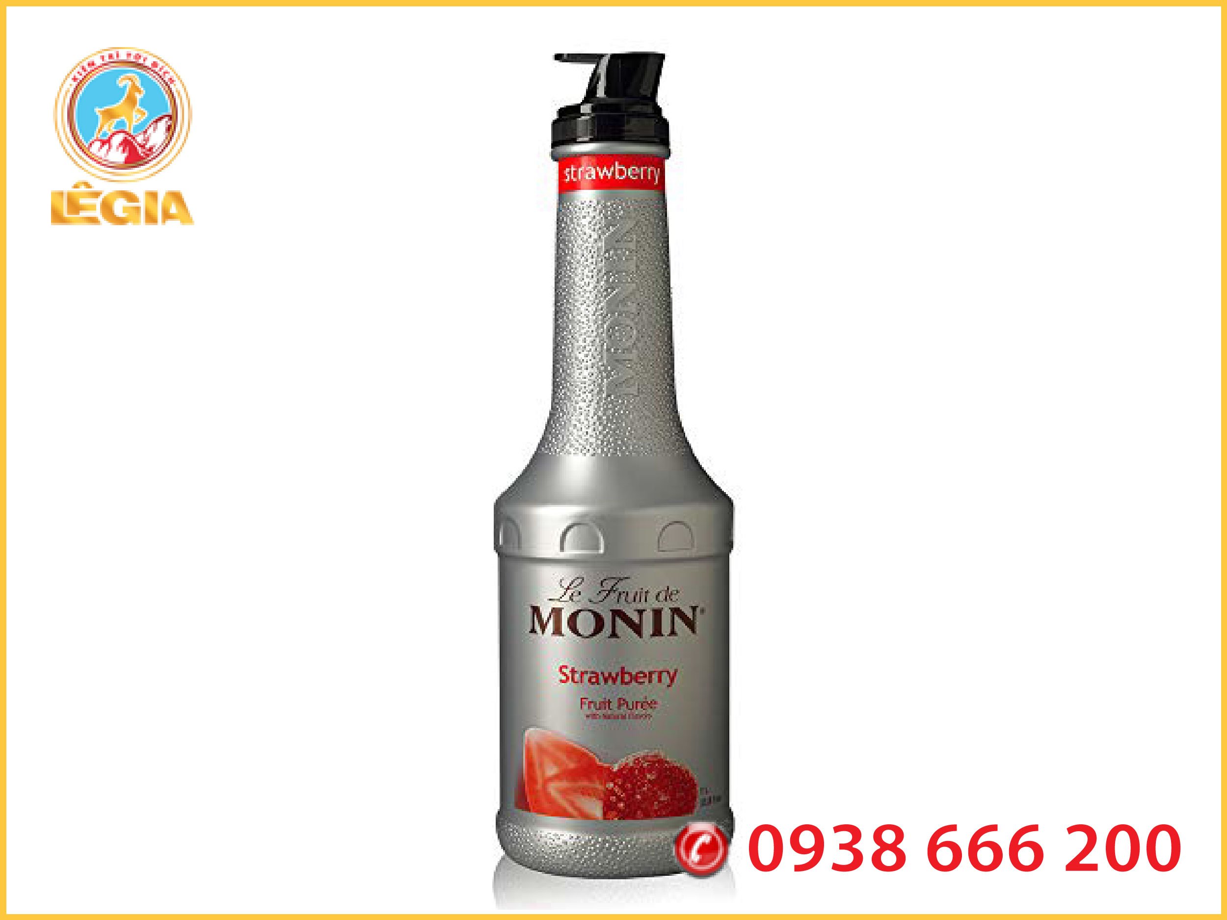 MỨT SỆT DÂU MONIN 1L - LE FRUIT DE MONIN STRAWBERRY