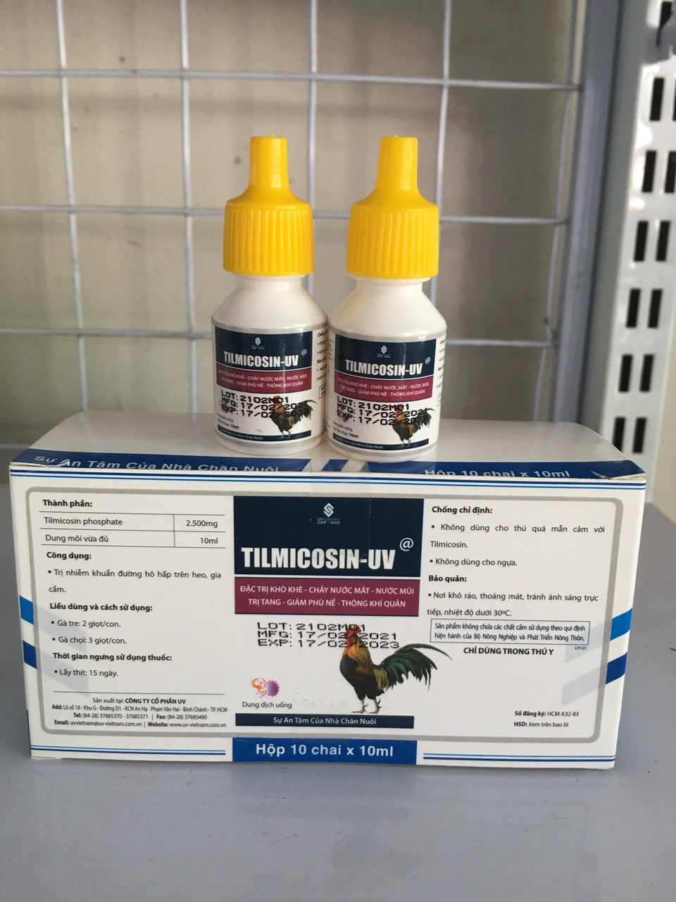 1 chai Timicosin - UV chỉ dùng trong thú y (10ml/chai)