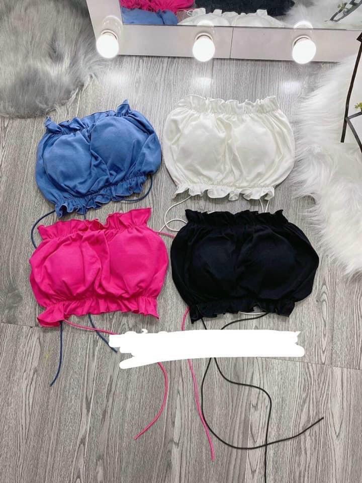 [HCM]ÁO CROPTOP CỘT DÂY KÈM MÚT NGỰC