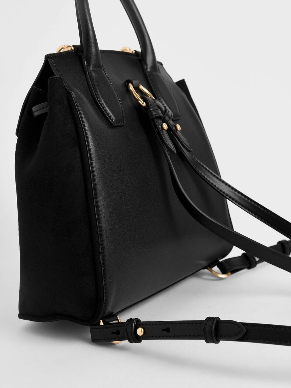 [Ck2-60270563] Balo Nữ CNK Chất Da Lộn Textured Chain-Link Backpack