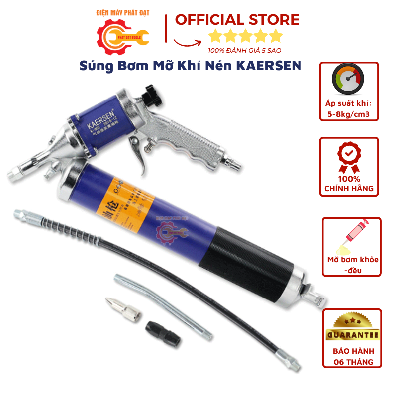 Súng bơm mỡ khí nén kaersen k601