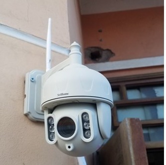 Cam giám sát ngoài trời chống nước xoay 360 độ full HD 1080 Srihome SH028