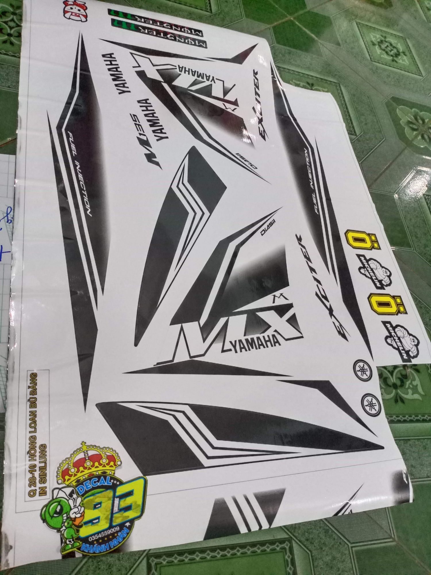 tem rời ex 2011.mx trắng đen ko bay màu