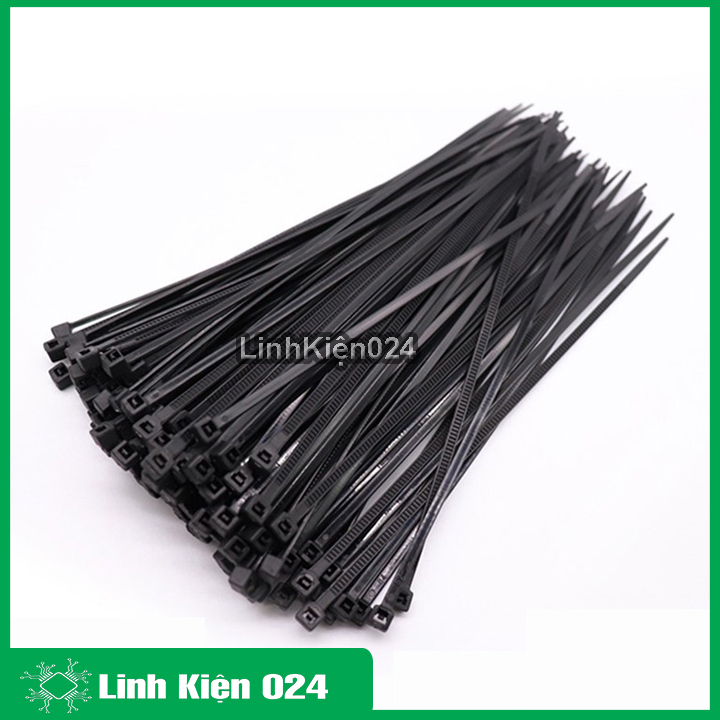 Gói 1000pcs dây thít đen 3x100mm