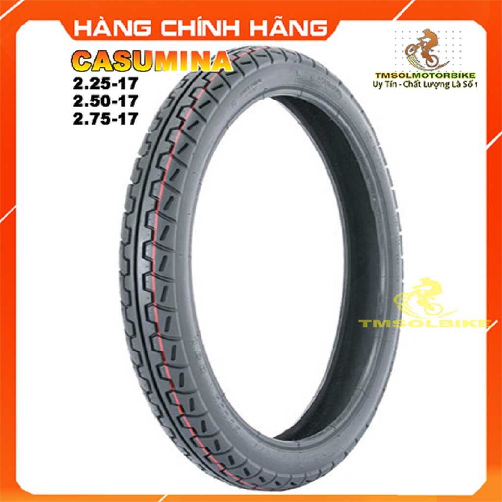 Vỏ lốp xe máy 2.25-17, 2.50-17, 2.75-17 casumina săm ruột xe máy 2.25-17, 2.50-17, 2.75-17 casumina
