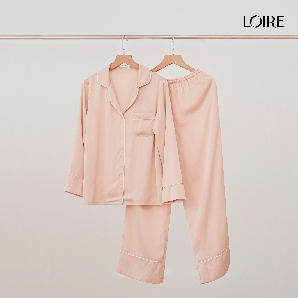Bộ Đồ Ngủ Lụa Basic Dáng Dài Thoải Mái Loirechic PDD06