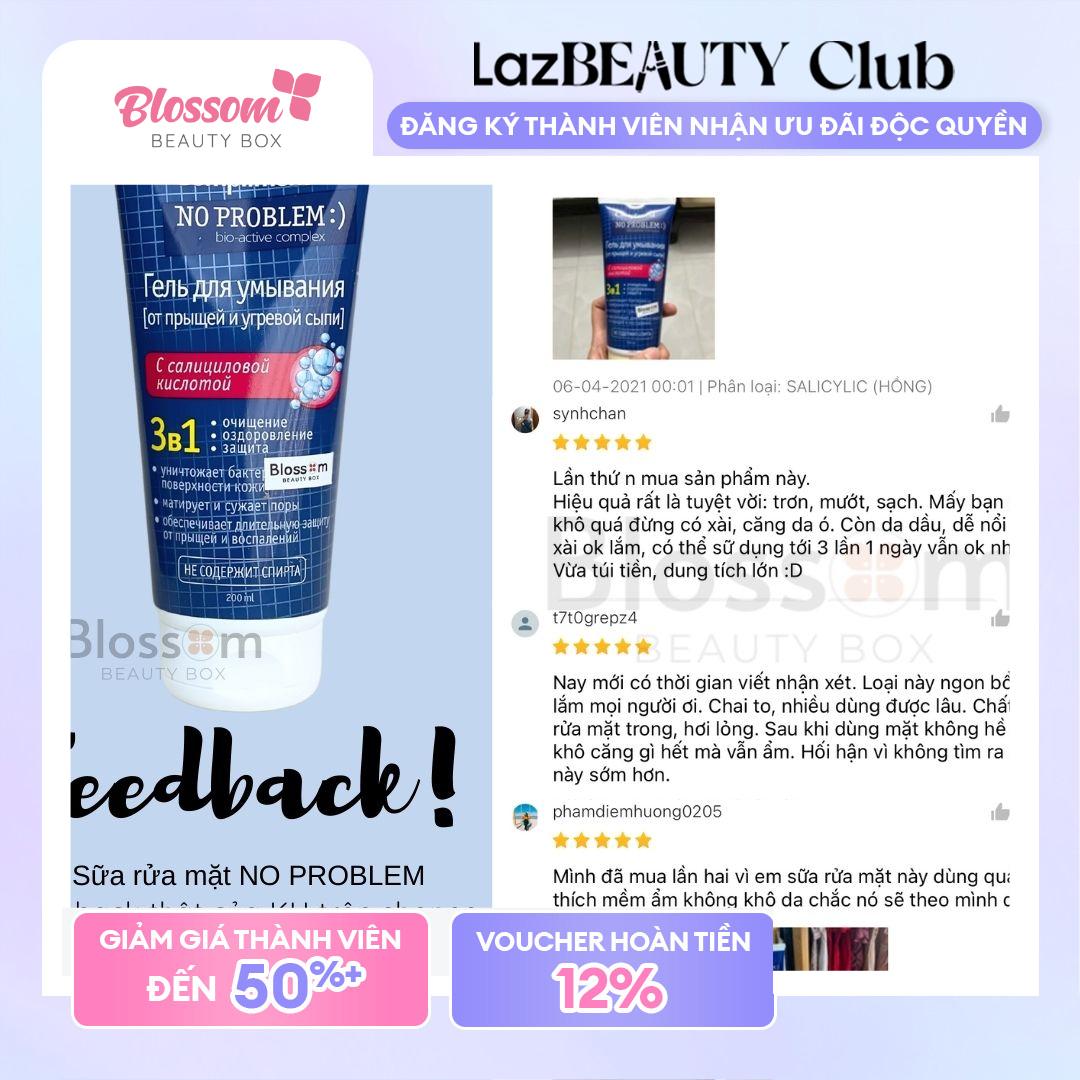 [Blossom] SỮA RỬA MẶT NO PROBLEM COMPLIMENT 200ML