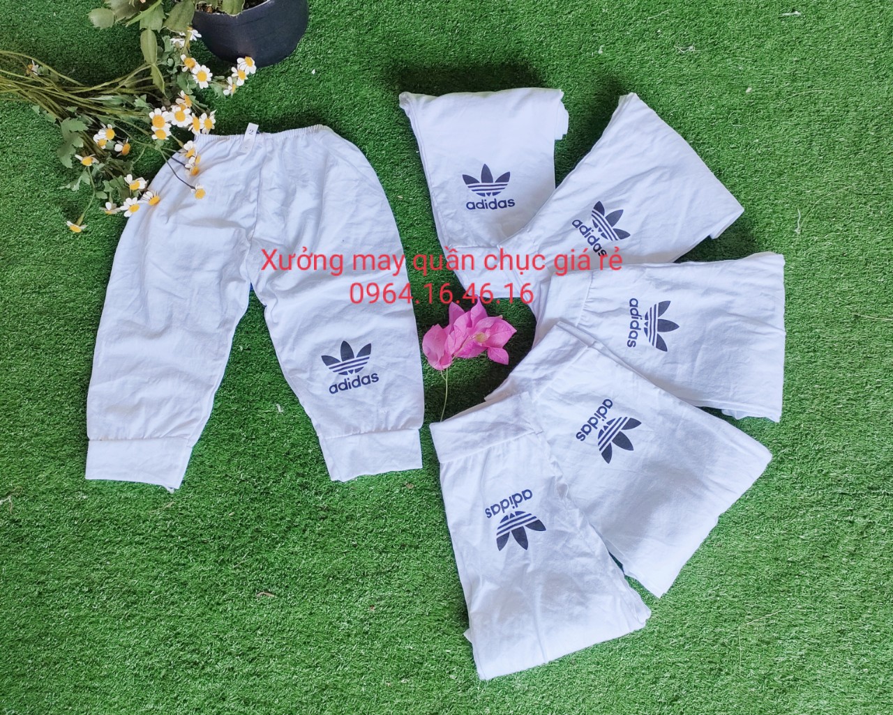 Set 10 quần dài trắng cho bé