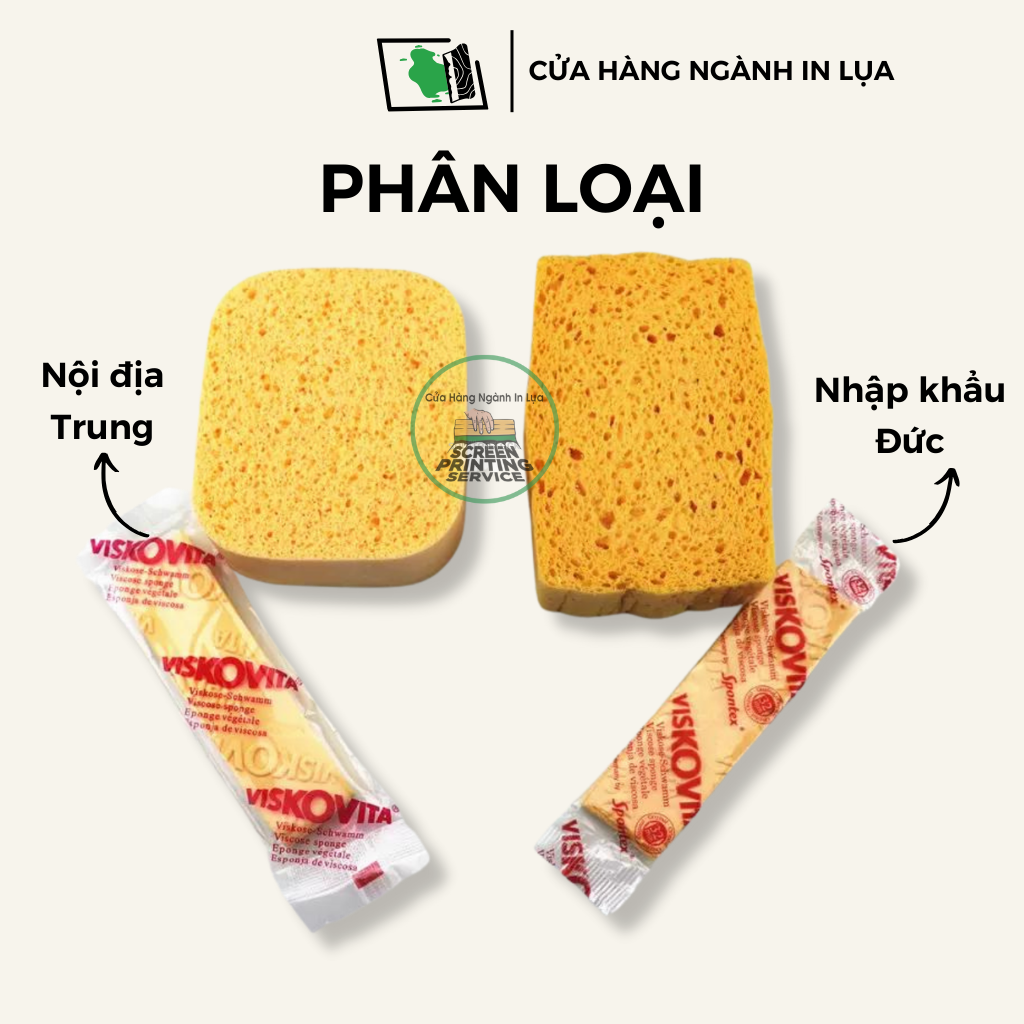 Miếng bọt biển Viskovita Spontex , miếng bọt biển thấm hút nước