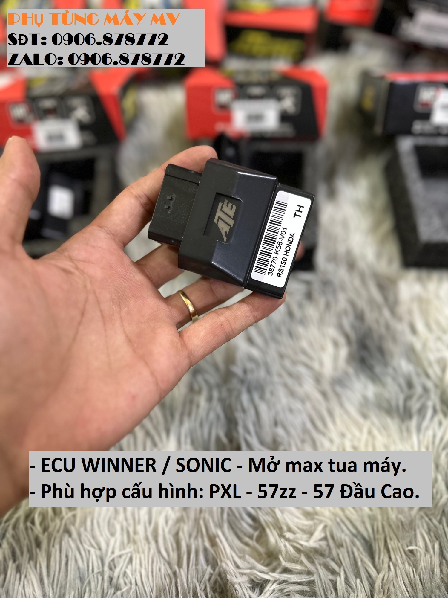 Ecu ATE mở max tua dành cho xe Ex150/Winner