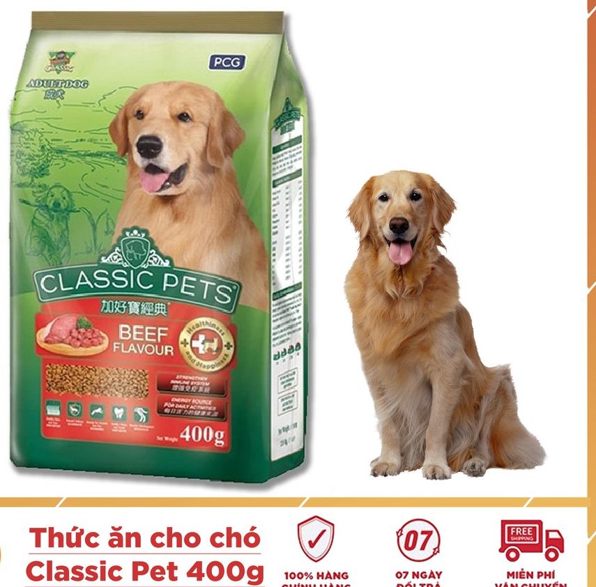 [HCM]Thức ăn classic pets cho chó chó lớn 400gr