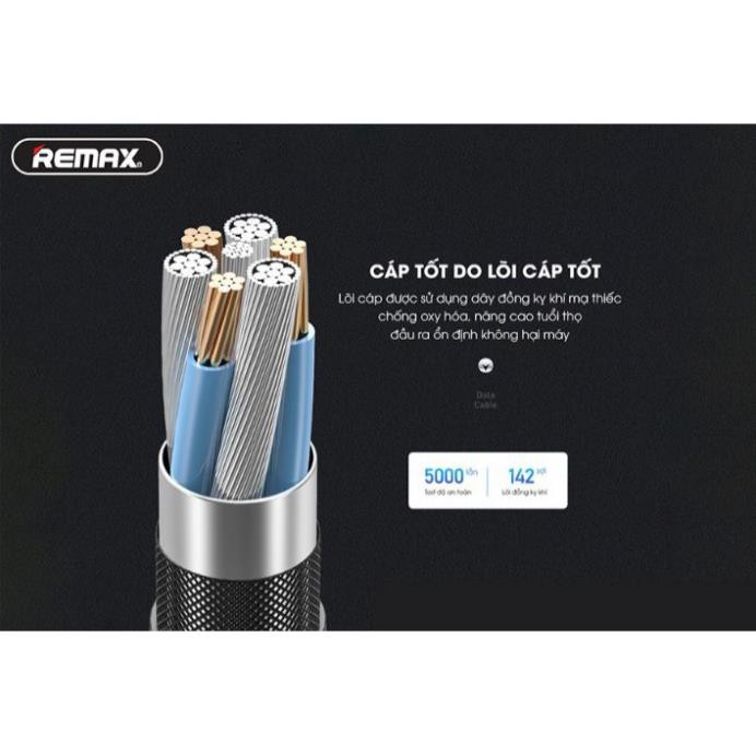 Cáp sạc thông minh chống đứt Lightning/ Type C/ Micro Remax RC-152 2.4A ( HÀNG CHÍNH HÃNG )