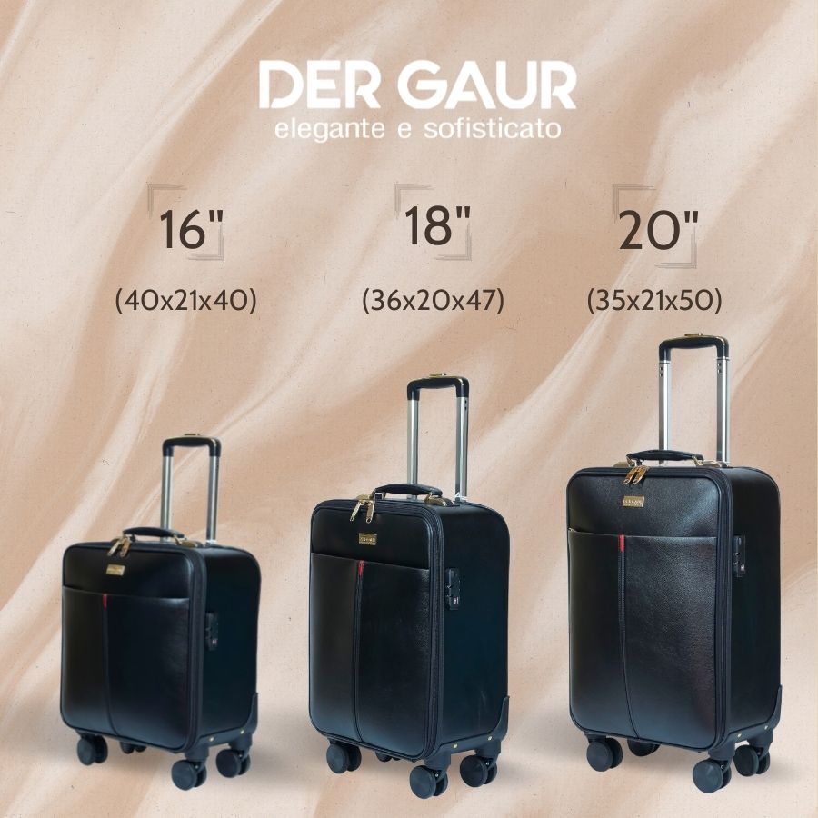 Vali Hành lý chất Da cao cấp DERGAUR DGJ E20 - 20