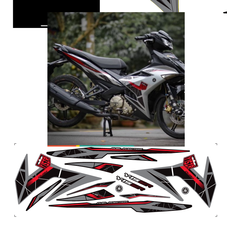 Tem rời ex 150 y15zr - Tem 3 lớp