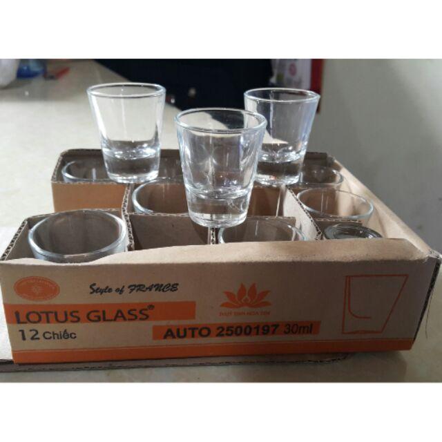 Bộ 12 cốc mít Lotus Glass 30m