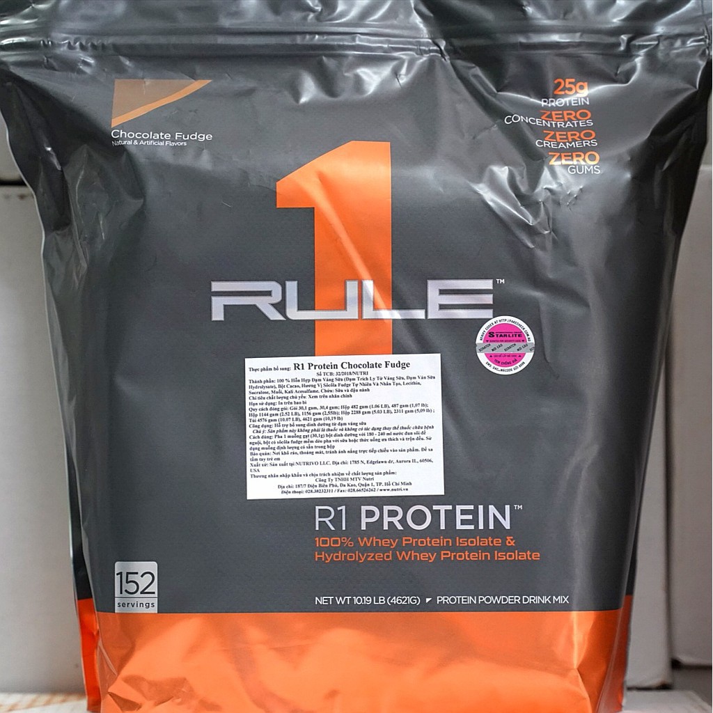 Rule 1 Protein Sữa Tăng Cơ Bịch 10lbs 4.5kg