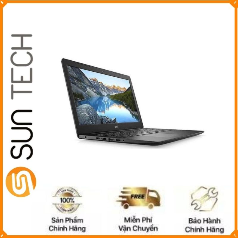 [Freeship] Laptop Dell Inspiron 15 3505 15.6inch FHD (Y1N1T5)/ Đen/ AMD Ryzen 5 - 3500U/ RAM 8GB DDR4/ 512GB SSD/ 3Cell/ Win 10/ 1Yr -Sun Tech- SUN96 Hàng Chính Hãng, Cấu Hình Ổn Định Dùng Cho Văn Phòng, Thiết Kế Đồ Họa, Gaming