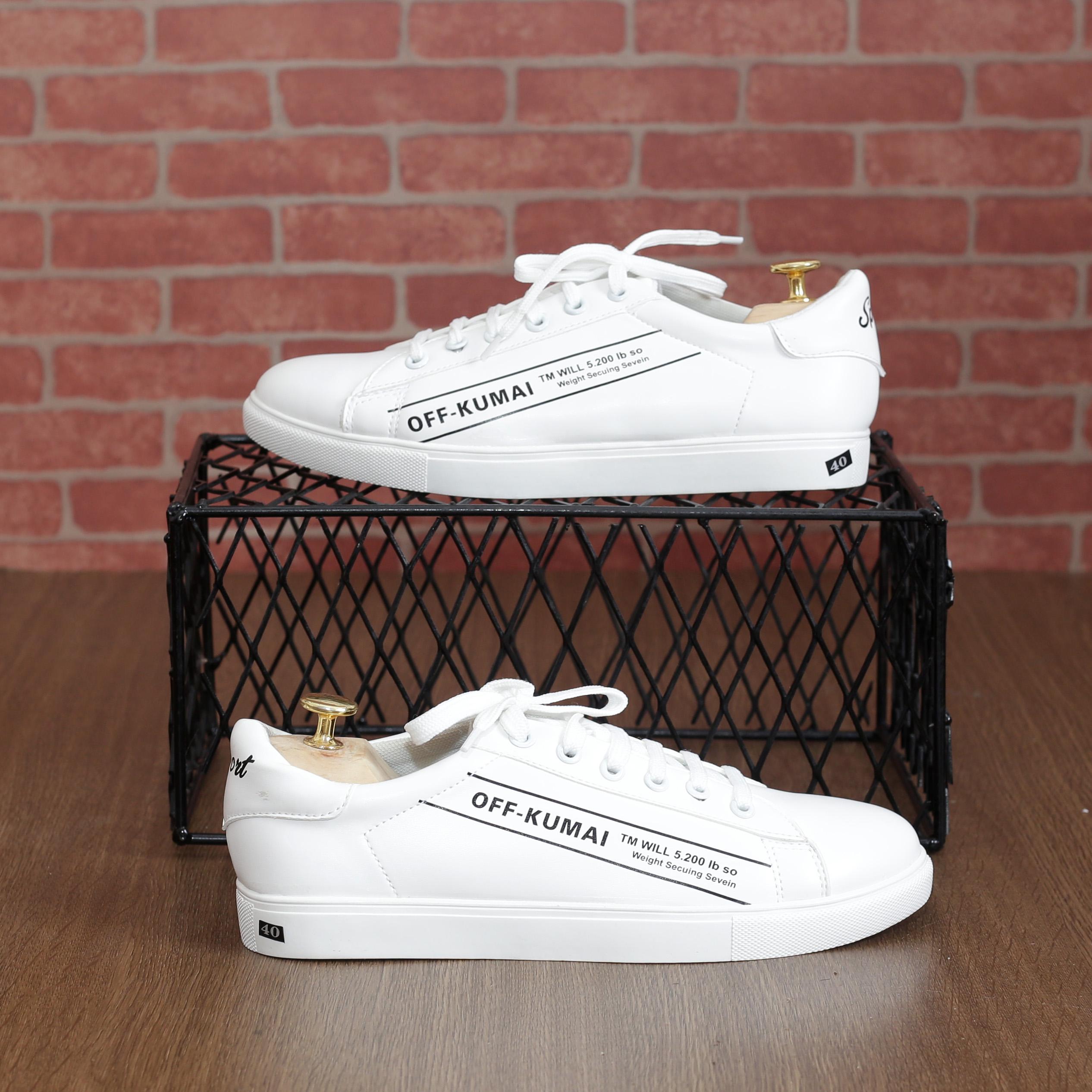 GIày sneaker nam, giày nam thể thao 2019 (trắng)