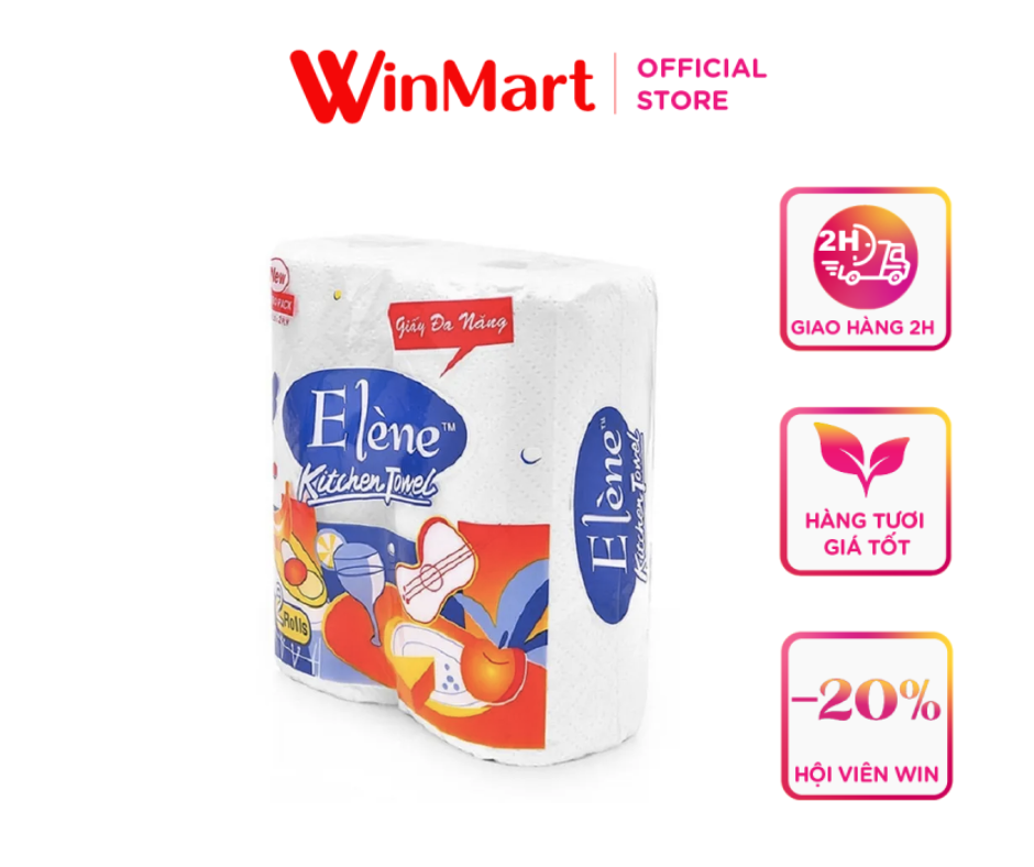 - Khăn giấy Elene bếp 2 cuộn