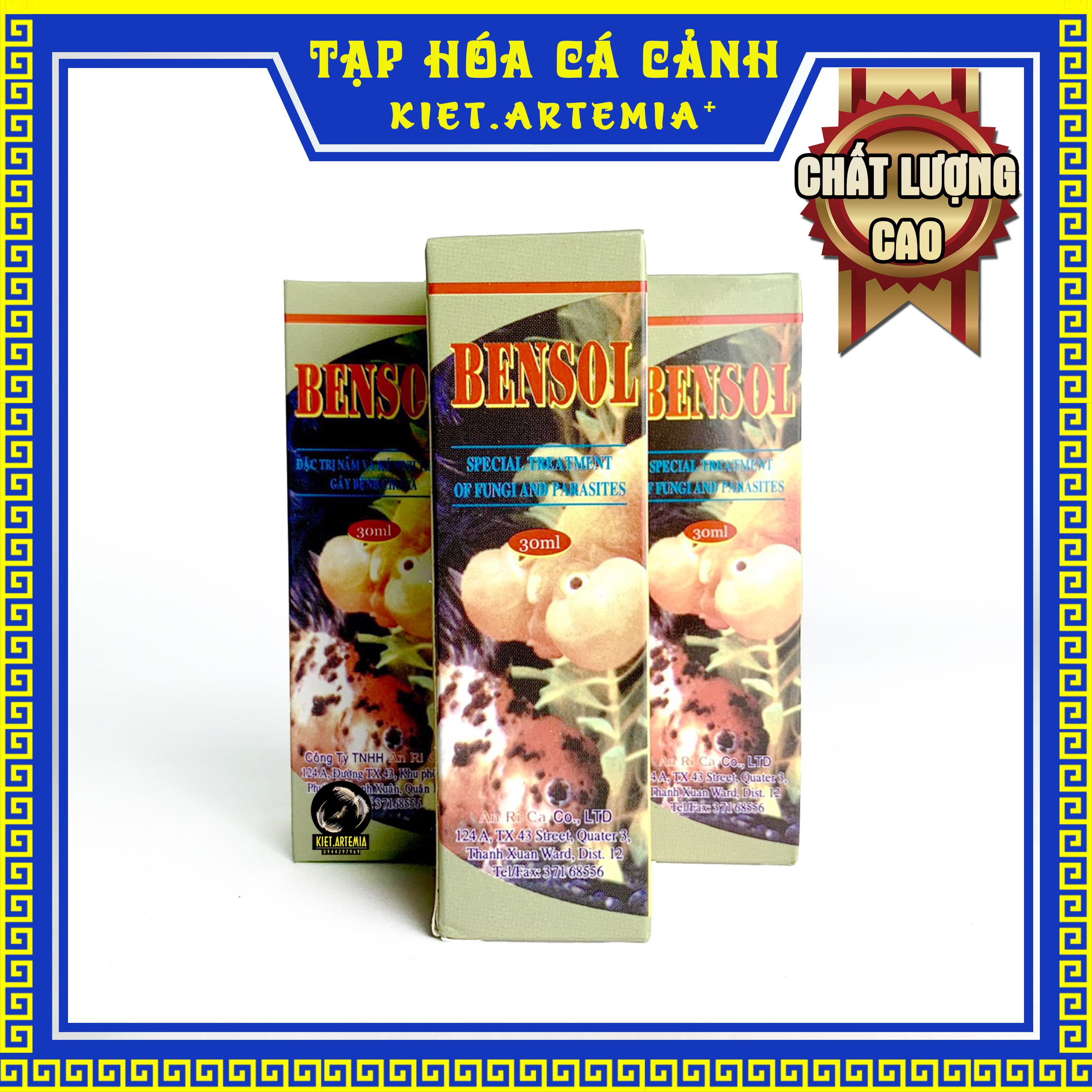Dung dịch xử lý nấm kí sinh cho cá cảnh - Bensol