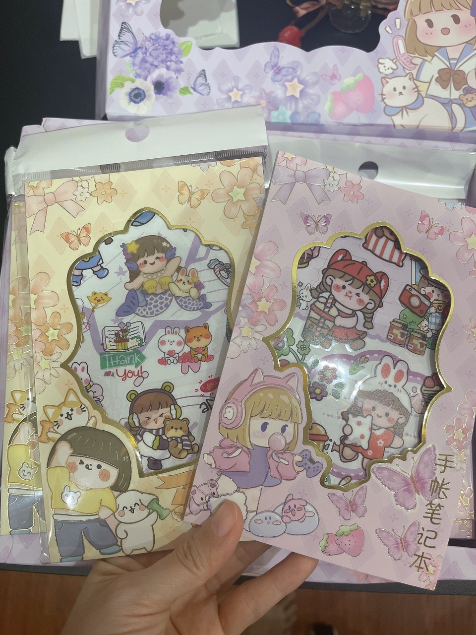 Sổ sticker hình dán hoạt hình dễ thương cho bé
