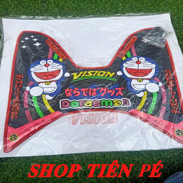 THẢM DOREMON VISON17 VIỀN ĐỎ