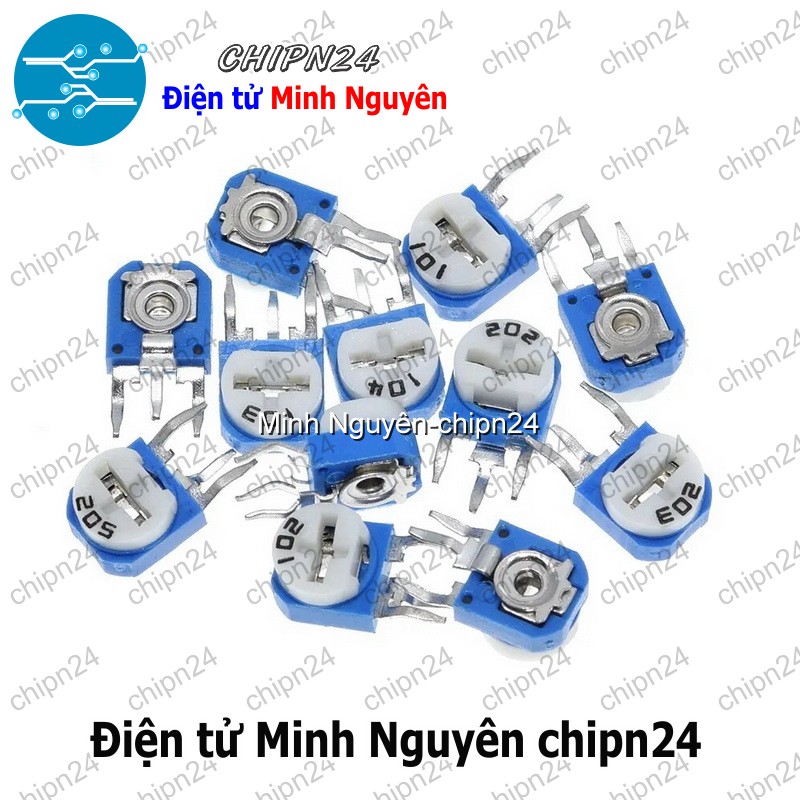 [5 con] (K361) Biến trở tam giác RM063 (100R/200R/500R/1K/10K/100K/1M/2K/20K/200K/2M/5K/50K/500K) - [Chọn Loại] - HHH.00366